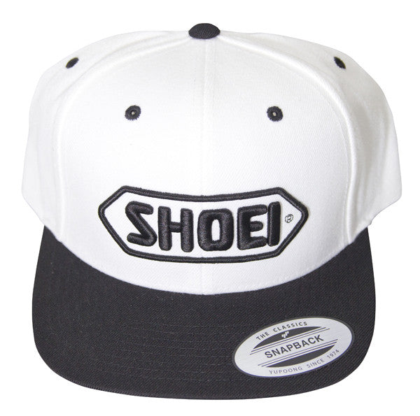 Official Shoei Premium Motorcycle Helmets Baseball Cap Hat - White (Black Logo) - Shoei -  - MSG BIKE GEAR