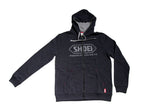 Shoei Motorcycle Helmets Logo Zip Up Hooded Jacket Hoodie - Black - Shoei -  - MSG BIKE GEAR