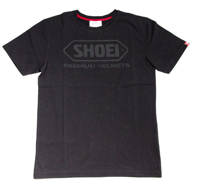 Official Shoei Motorcycle Helmets Logo Short Sleeve T-shirt - Black - Shoei -  - MSG BIKE GEAR