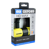 Oxford HD Max Steel Disc Lock - Yellow