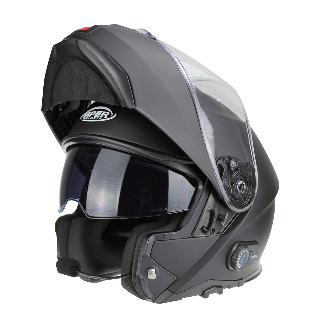 Viper RSV191 Flip Front Helmet Fitted with Blinc Bluetooth System