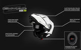 G-Mac Glide Evo Flip Front Motorcycle Helmet