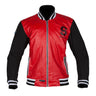 Spada Campus Leather Textile Varsity Style Motorcycle Jacket - Red/Black - Spada -  - MSG BIKE GEAR - 1