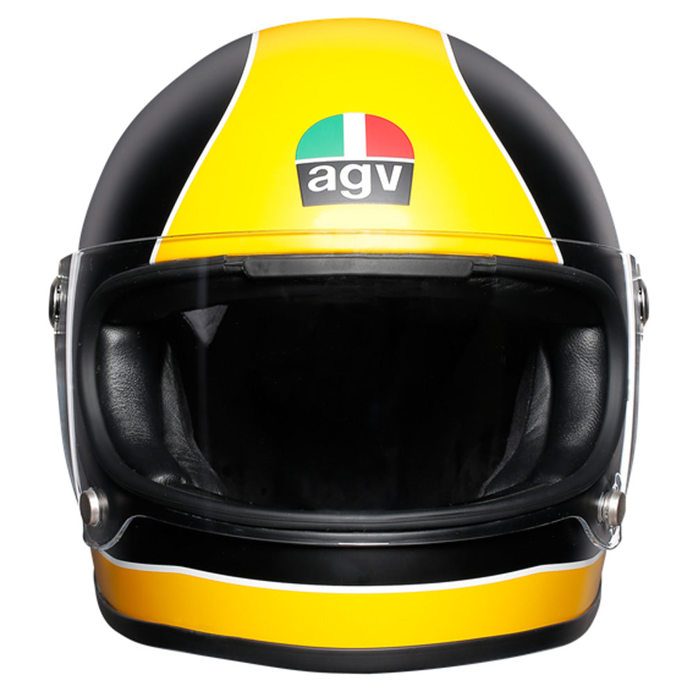 AGV X3000 Legend フルフェイスヘルメット ゴールド/ブラック AGV X3000 Retro Full Face Helmet - Black / Yellow – MSG Bike Gear