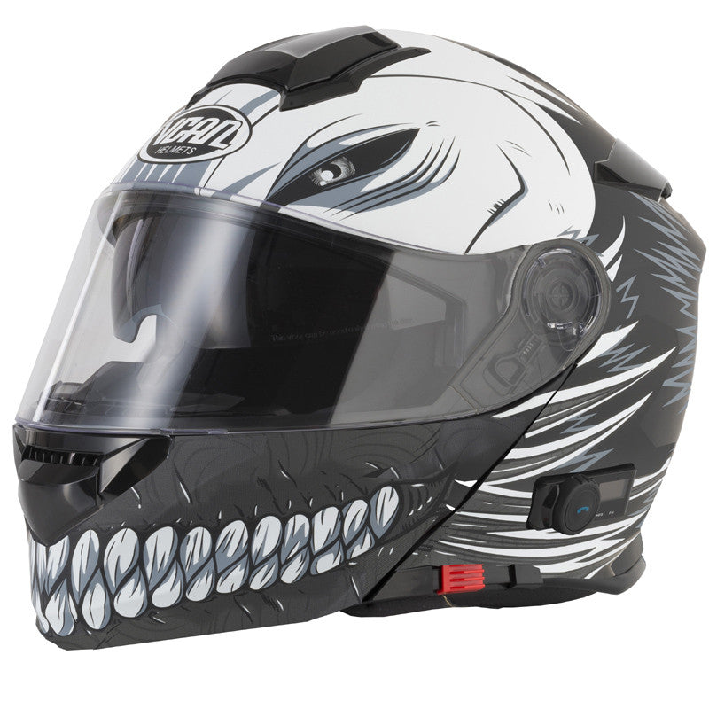 Vcan V271 Blinc Flip Front Helmet - Hollow / Matt Black