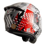 AGV K3 SV-S Pop Full Face Helmet - Black / Red / Grey