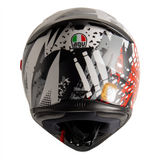 AGV K3 SV-S Pop Full Face Helmet - Black / Red / Grey