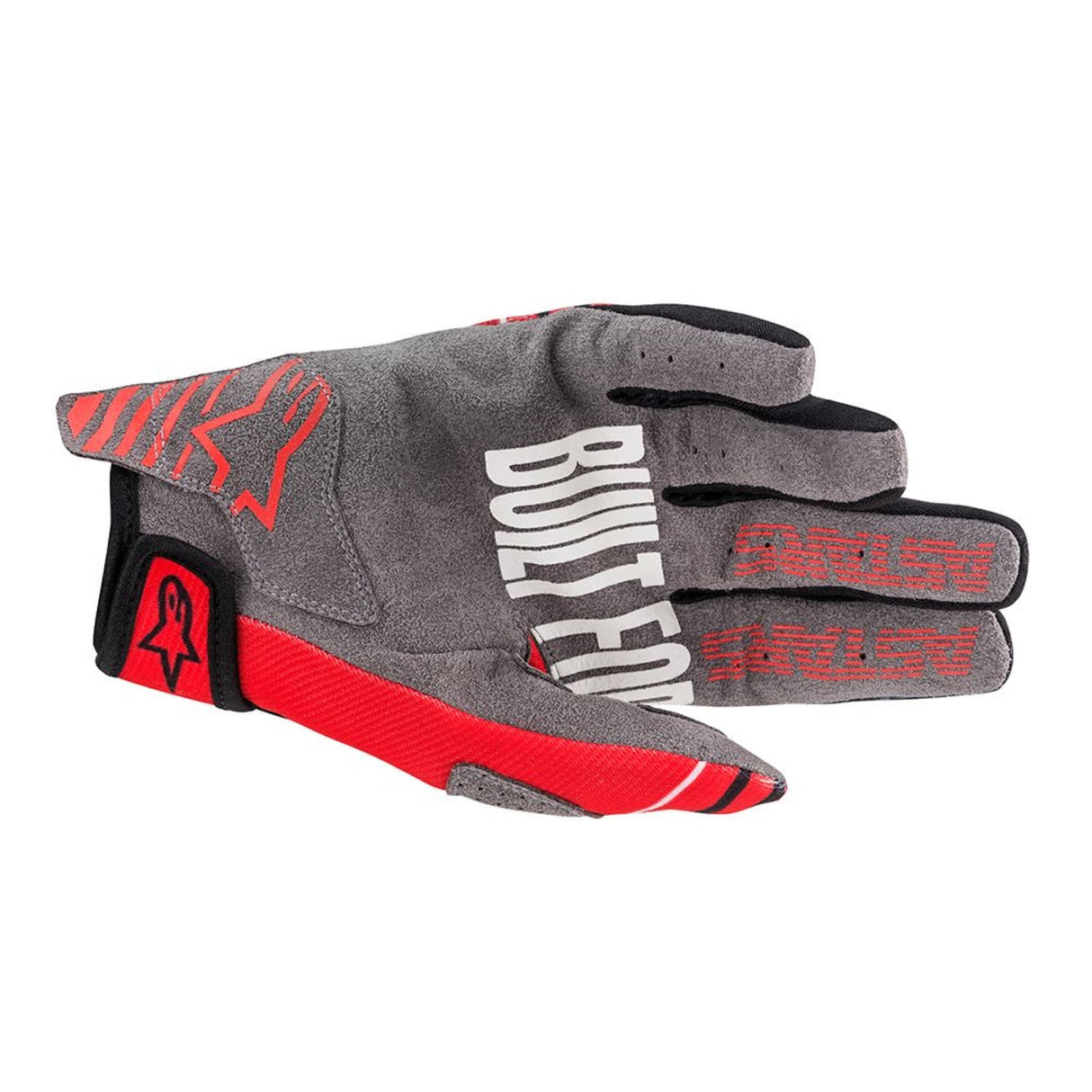 Alpinestars Radar Youth Motocross Gloves - Bright Red / Black