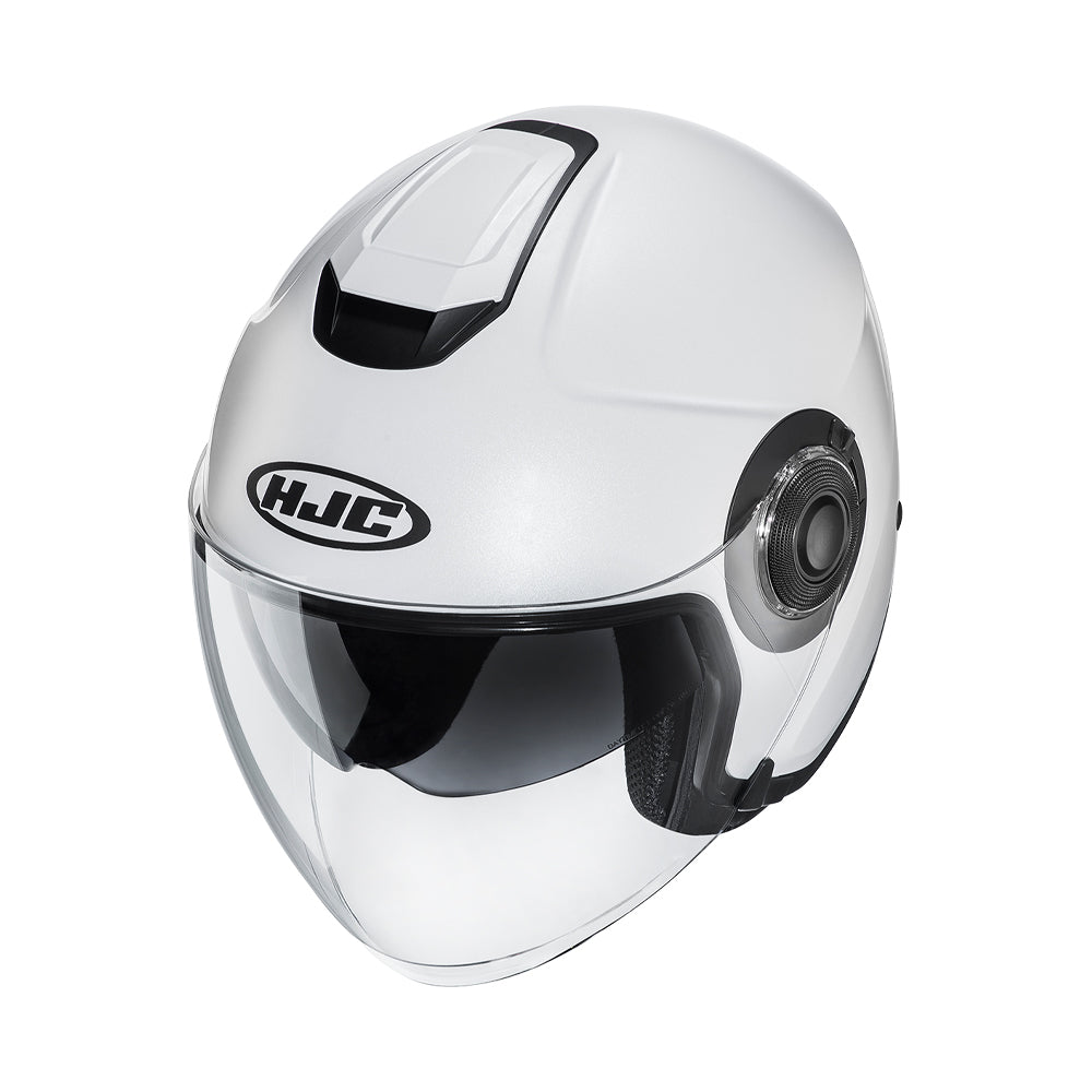 HJC I40 Semi Flat Pearl White DVS Open Face Helmet