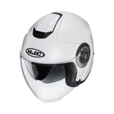 HJC I40 Semi Flat Pearl White DVS Open Face Helmet