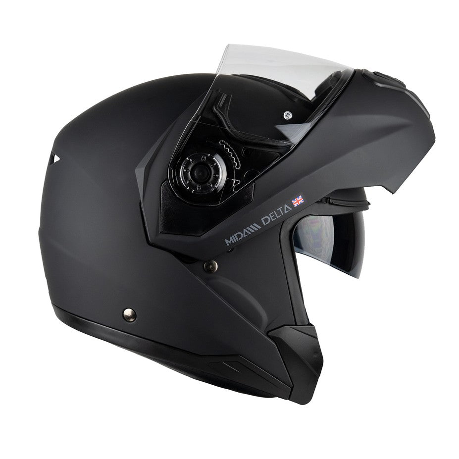 MIDA Delta Flip Front Helmet - Satin Black