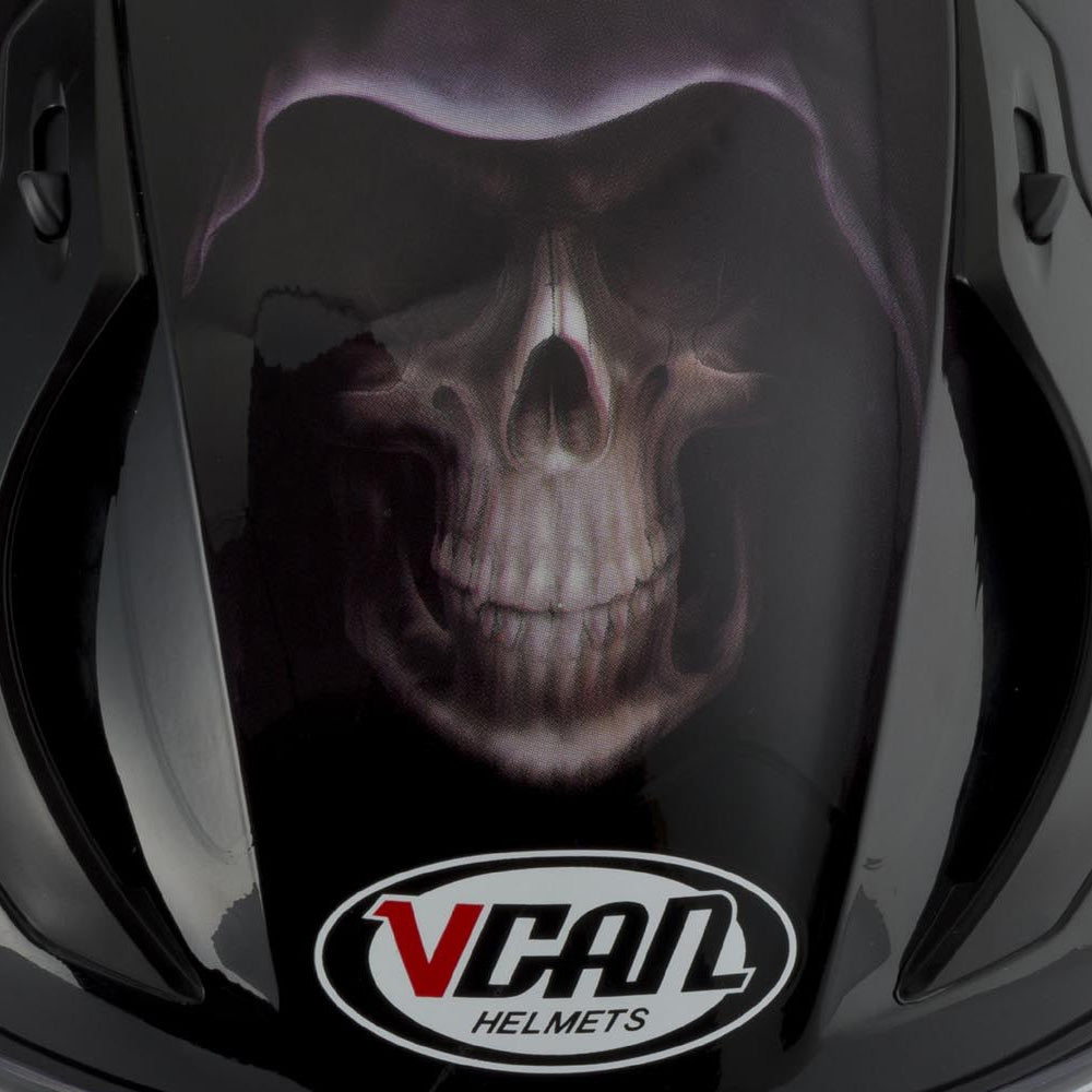 Vcan V128 Full Face Helmet - Flame