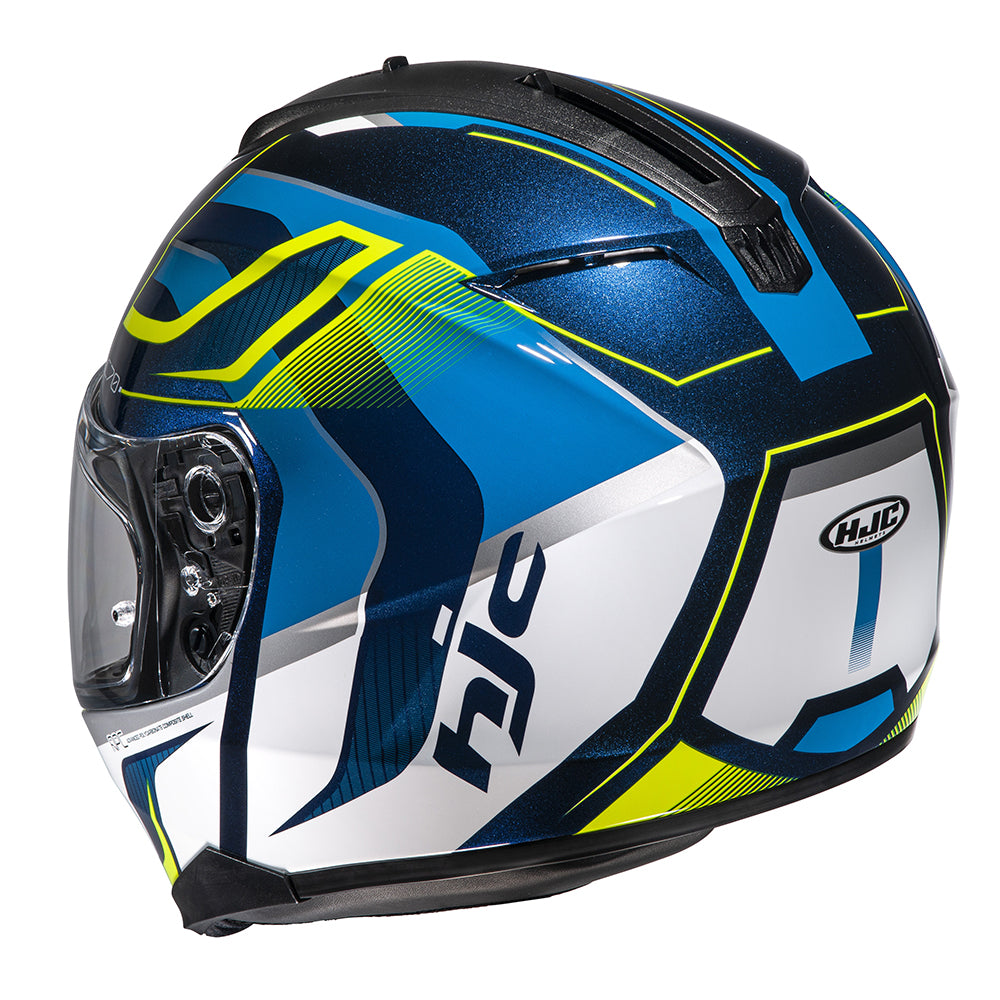 HJC C70 Lantic MC3H Yellow Full Face Helmet