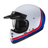 HJC V60 Scoby MC21 White Red Blue Fiberglass ECE 22.06 Off Road Full Face Helmet