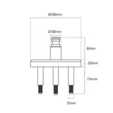 Oxford Beast Floor Lock Adaptor Sold Secure Motorcycle DIAMOND approved*
