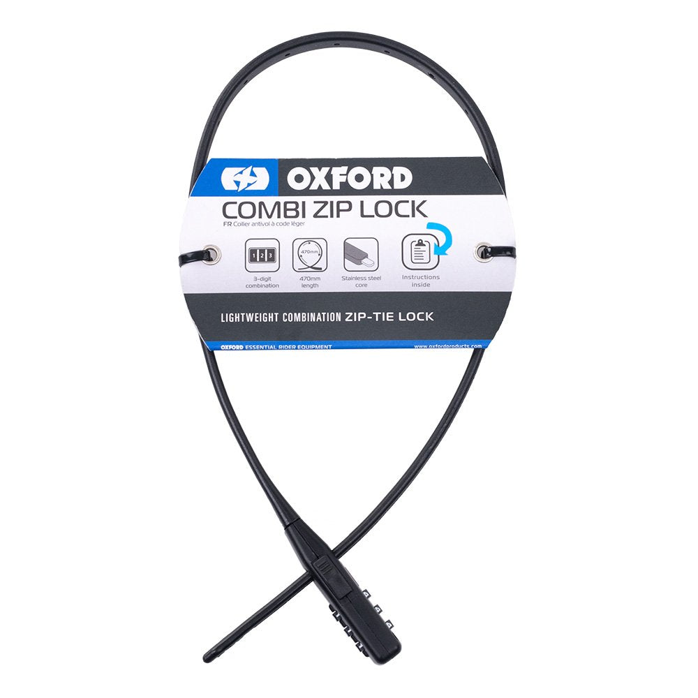 Oxford Lightweight Combination Zip-Tie Lock
