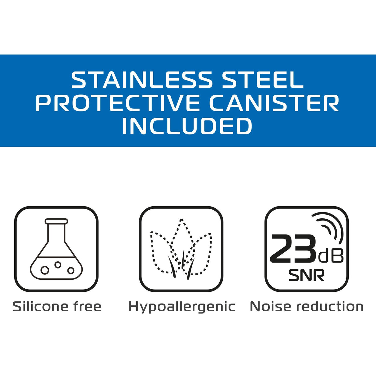 Oxford FilterBuds Reusable Earplugs Silicone Free Includes handy carry-case