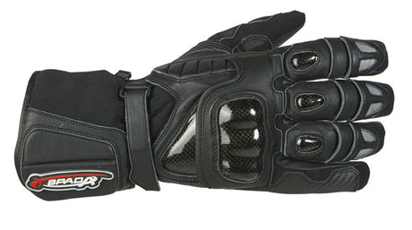 SPADA FORCE 2 WP WATERPROOF MOTORCYCLE MOTORBIKE LEATHER GLOVES BLACK - Spada -  - MSG BIKE GEAR