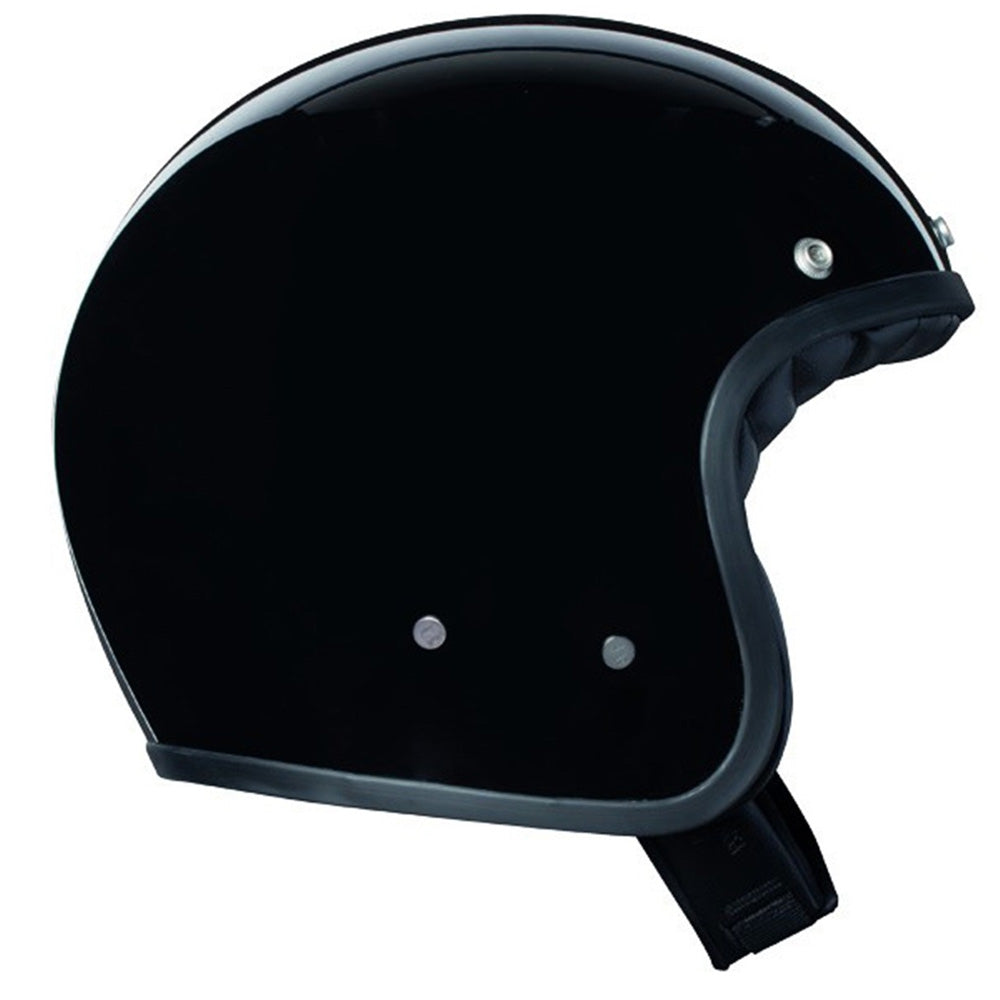 AGV X70 Mono Retro Open Face Helmet - Gloss Black