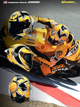 AGV Pista GP-RR Carbon Full Face Helmet Rossi Yamaha Laguna Seca Test 2005 + Smoke Visor