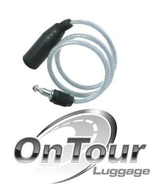 OnTour Motorcycle Mini Cycle Helmet Cable Key Pocket Sized Coil Lock 600mm - Ontour -  - MSG BIKE GEAR - 1