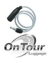 OnTour Motorcycle Mini Cycle Helmet Cable Key Pocket Sized Coil Lock 600mm - Ontour -  - MSG BIKE GEAR - 1