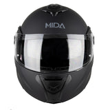 MIDA Delta Flip Front Helmet - Satin Black