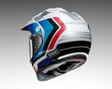 Shoei Hornet ADV Sovereign TC10 Adventure Helmet - White / Blue / Red