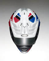 Shoei Hornet ADV Sovereign TC10 Adventure Helmet - White / Blue / Red