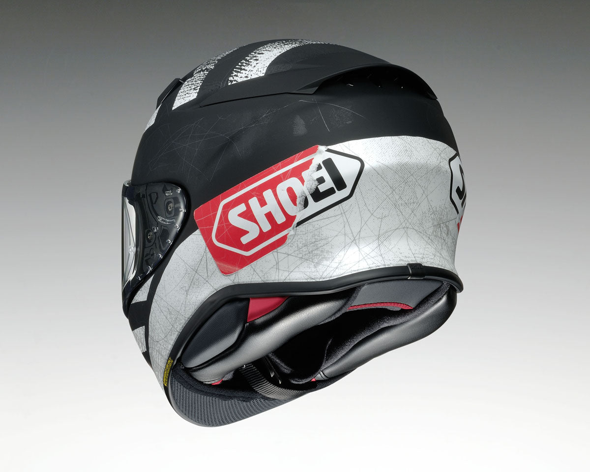 Shoei NXR 2 Scanner TC5 Full Face Helmet - Black / White / Red