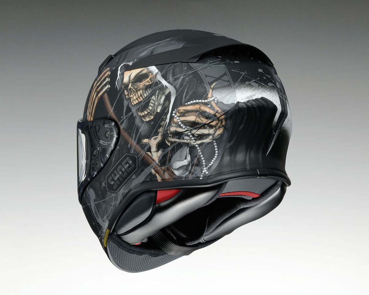 Shoei NXR 2 Faust Skull TC5 Full Face Helmet - Black/White/Grey