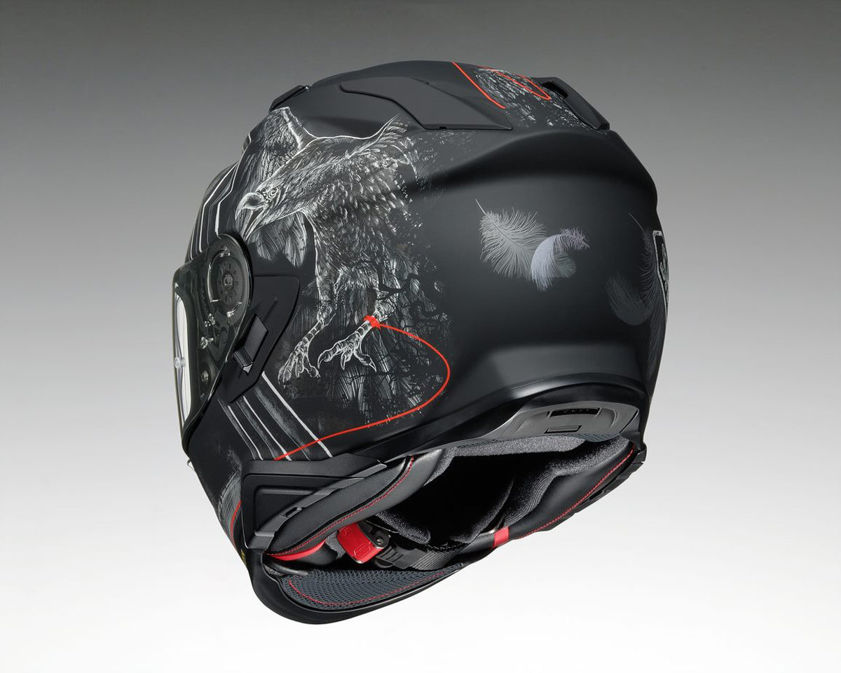 Shoei GT Air 2 Ubiquity TC9 Matt Full Face Helmet - Black / White / Red