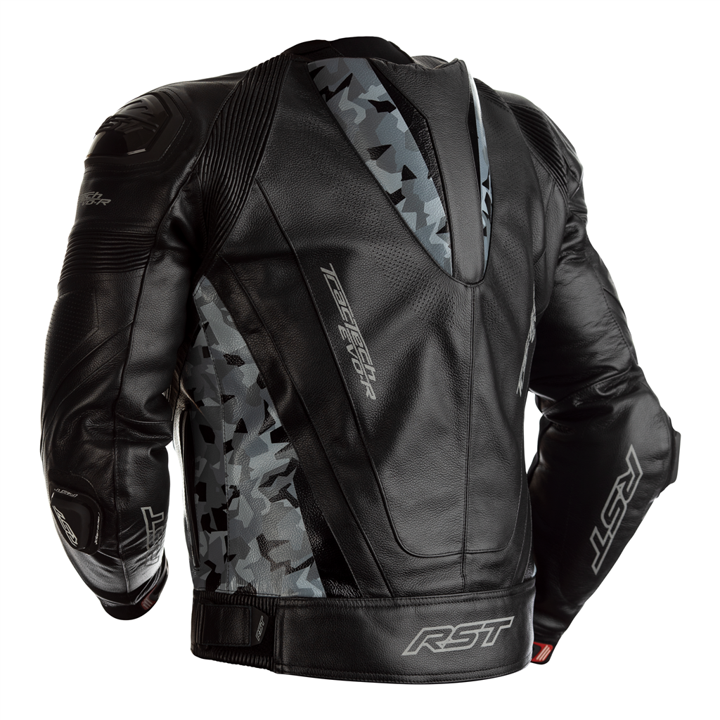 RST 2461 Tractech Evo R CE Leather Jacket - Black / Camo