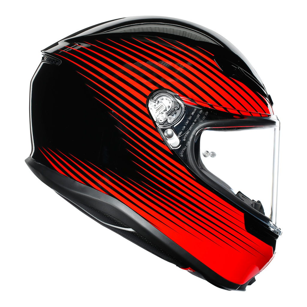 AGV K6 "Rush" Full Face Helmet - Black / Red