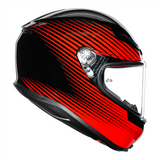 AGV K6 "Rush" Full Face Helmet - Black / Red