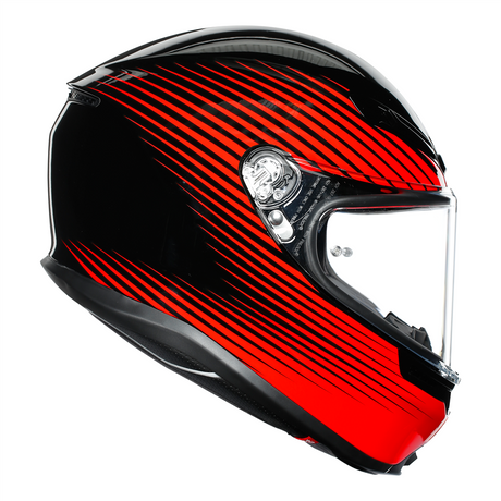 AGV K6 "Rush" Full Face Helmet - Black / Red