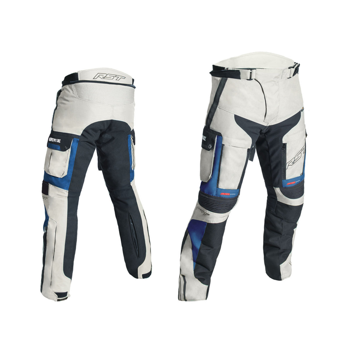 RST Pro Series 2851 Adventure III CE Textile Motorcycle Jeans - Blue/Sand