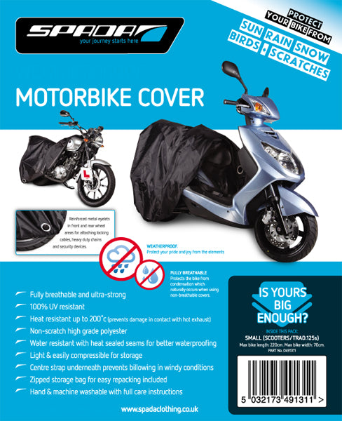 Spada Motorcycle Polyester Cover [Scooters/Small 125's]