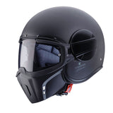 Caberg Ghost Open Face Streetfighter Scooter Motorcycle Helmet - Matt Black - Caberg -  - MSG BIKE GEAR - 1