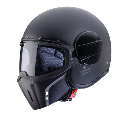 Caberg Ghost Open Face Streetfighter Scooter Motorcycle Helmet - Matt Black - Caberg -  - MSG BIKE GEAR - 1
