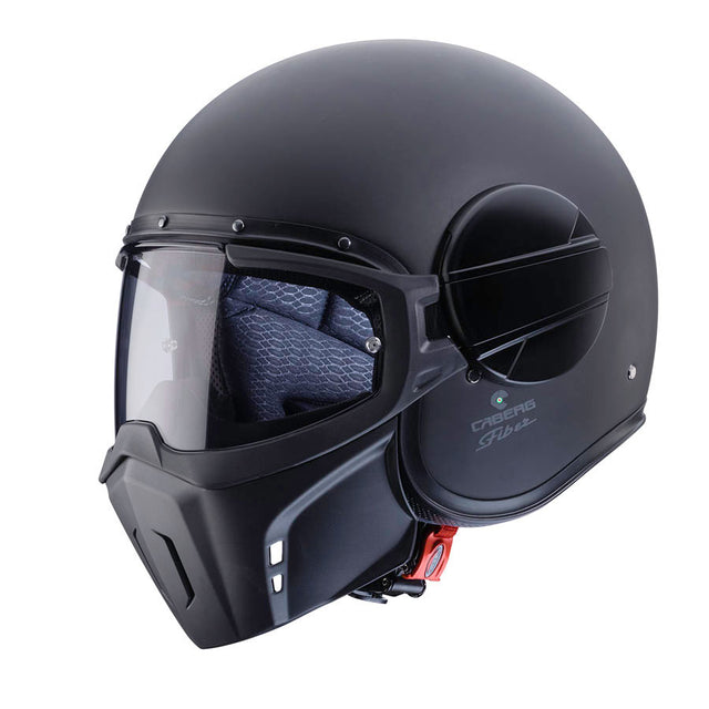 Caberg Ghost Open Face Streetfighter Scooter Motorcycle Helmet - Matt Black - Caberg -  - MSG BIKE GEAR - 1