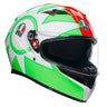 AGV K3 E2206 Full Face Motorcycle Helmet - VR46 Rossi Replicas