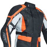 RST 2888 Rallye CE Adventure Style Textile Motorcycle Jacket - Black/Flo Red