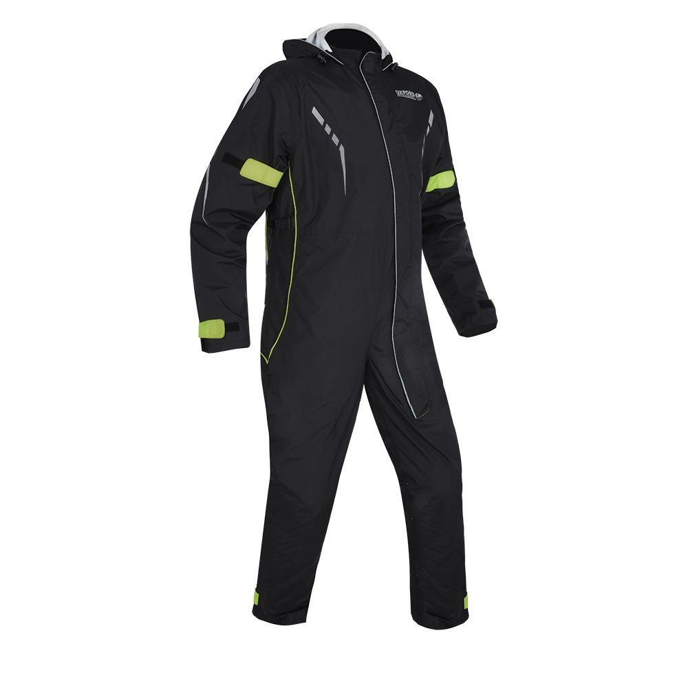 Oxford Stormseal Waterproof Over Suit - Black / Fluo