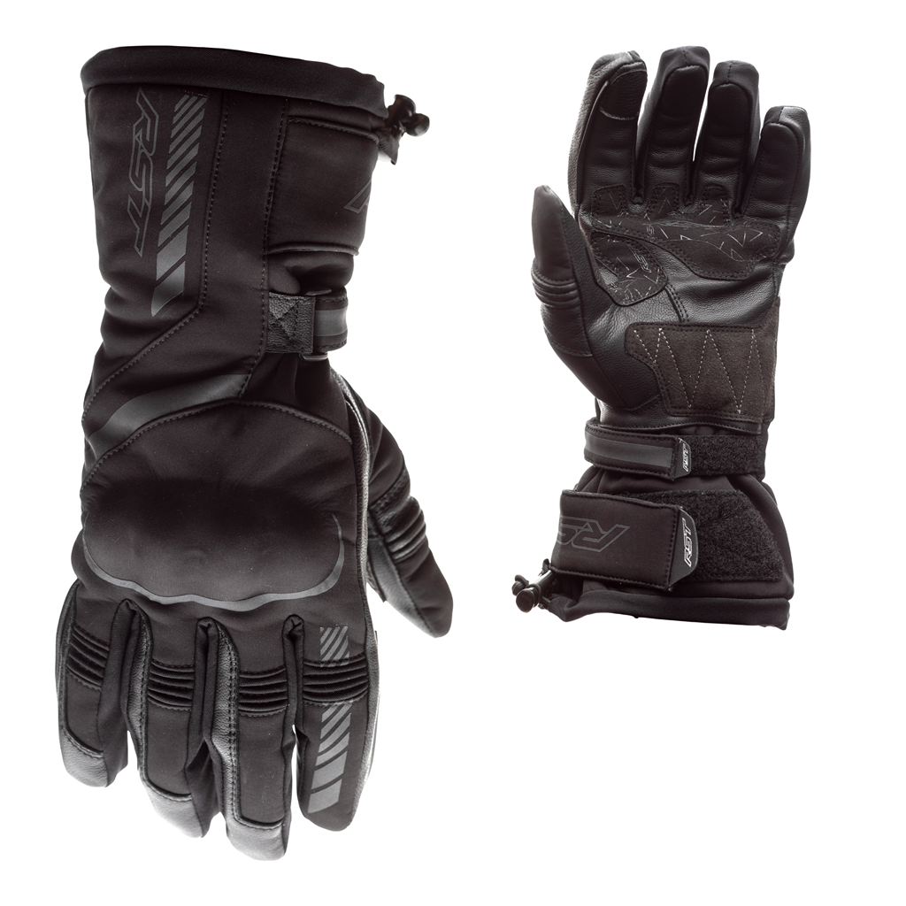 RST Atlas Waterproof Textile Gloves - Black