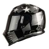 Simpson Venom Subdued Full Face Helmet - Black / Silver