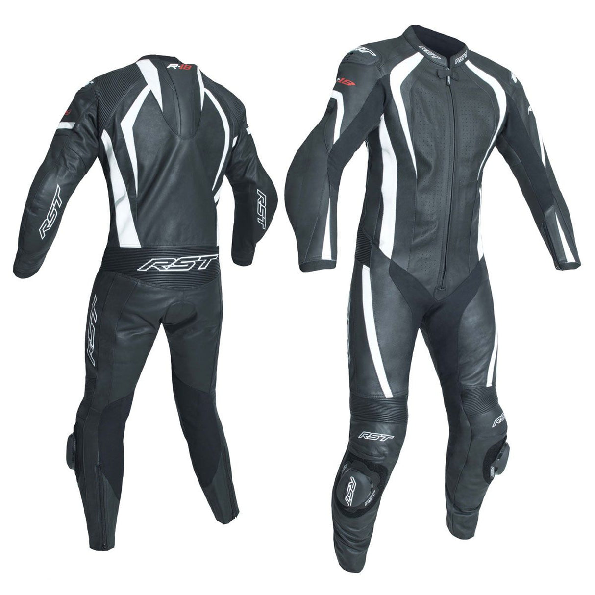 RST 2068 R-18 CE Approved One Piece Leather Suit - White
