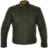 Oxford Hardy Waxed Cotton Motorcycle Motorbike Jacket - Olive - Oxford -  - MSG BIKE GEAR - 1