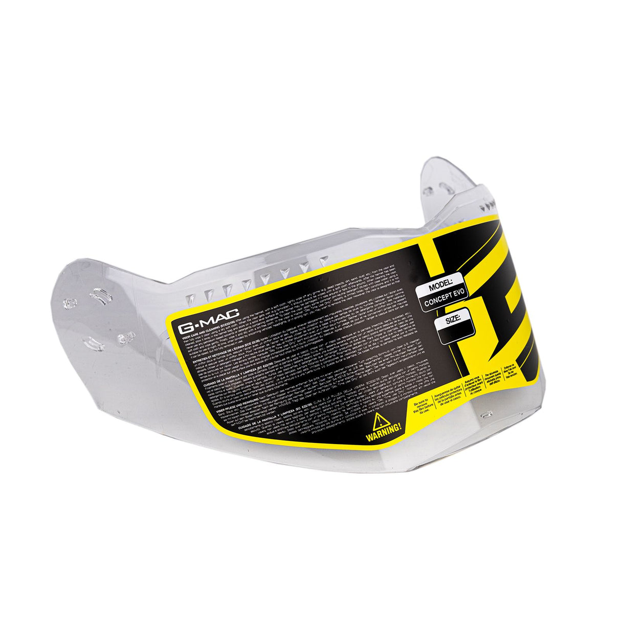 G-Mac Concept Evo - Pinlock Ready Visor - Clear or Dark Smoke