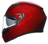 AGV K3 E2206 Full Face Motorcycle Helmet - Solid Competizione Red
